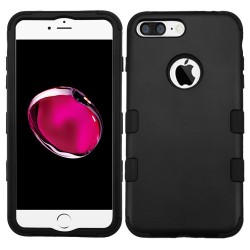 Funda Protector iPhone 7 Plus Triple Capa Negro Mate